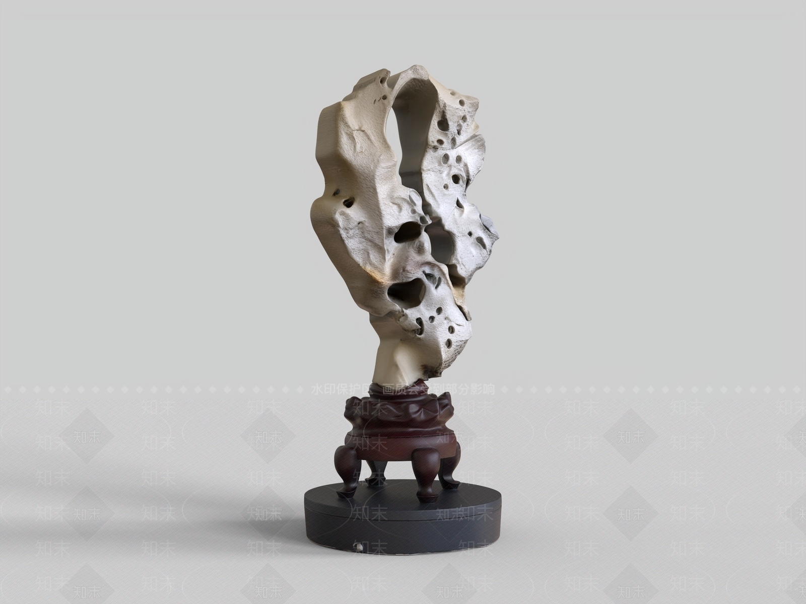 中式雕塑摆件3D模型下载【ID:1232203112】