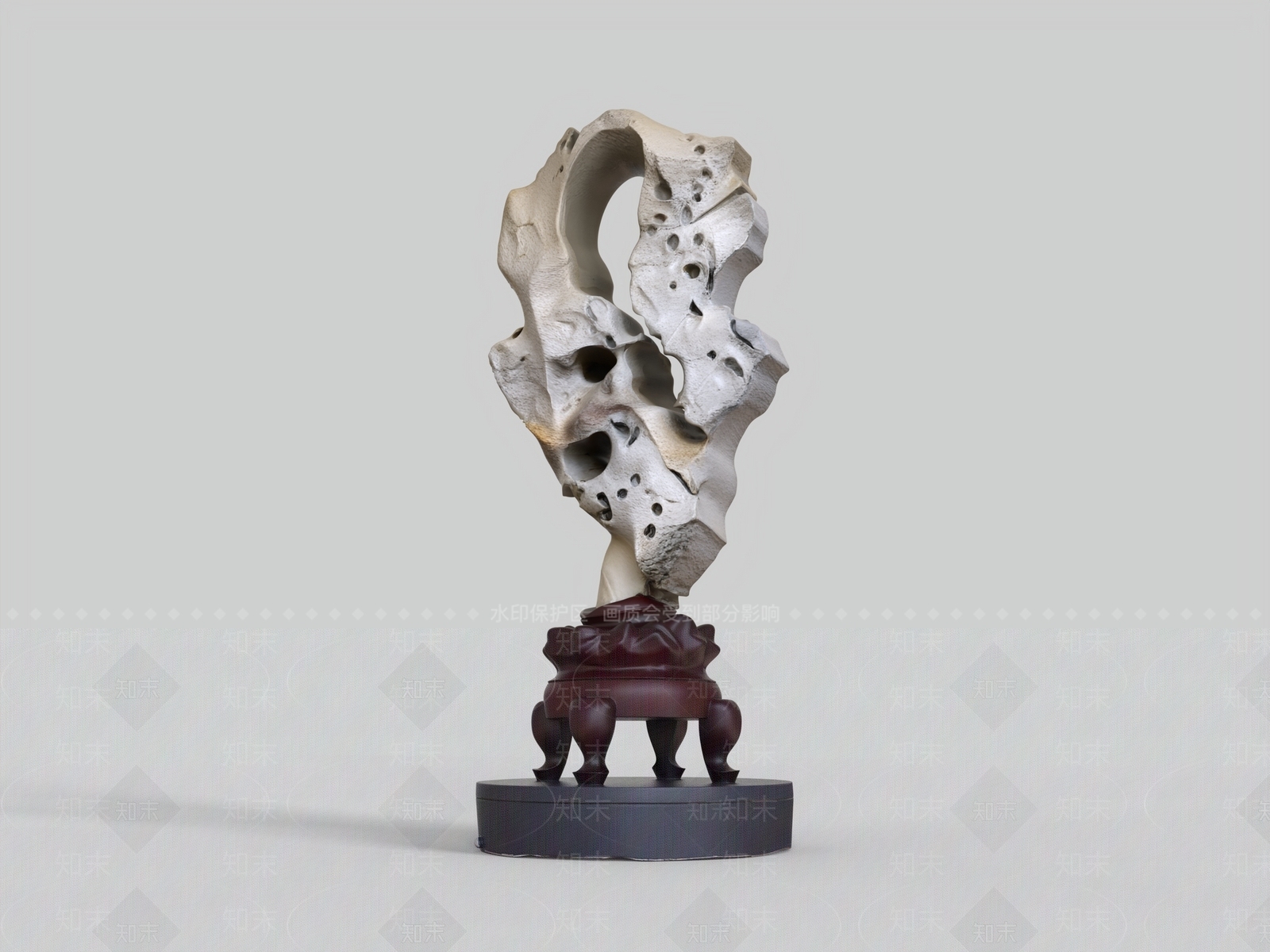 中式雕塑摆件3D模型下载【ID:1232203112】