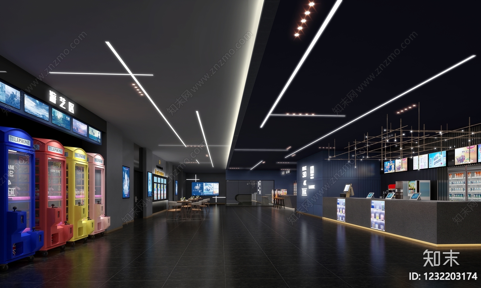 现代电影院3D模型下载【ID:1232203174】