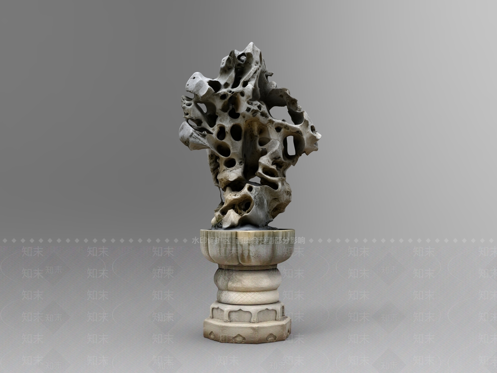 中式落地摆件3D模型下载【ID:1232203469】
