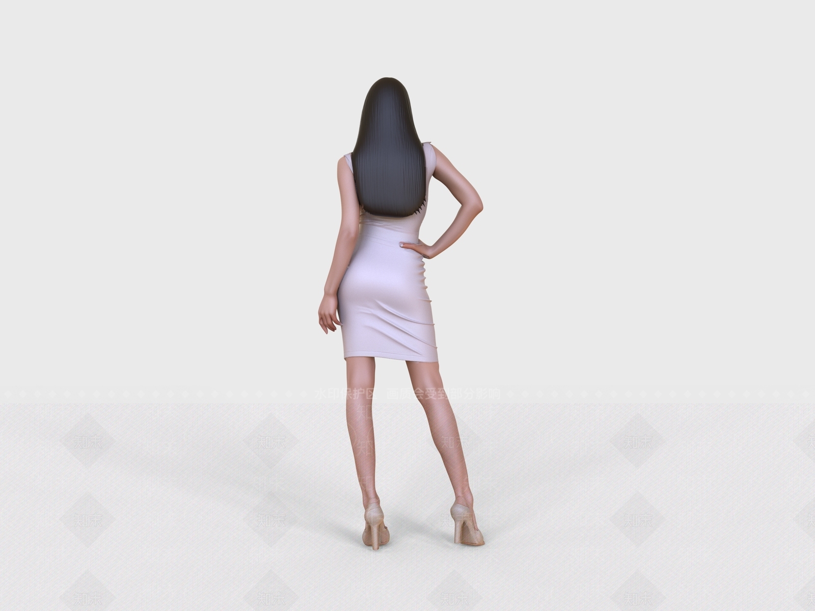 女人3D模型下载【ID:1232203862】