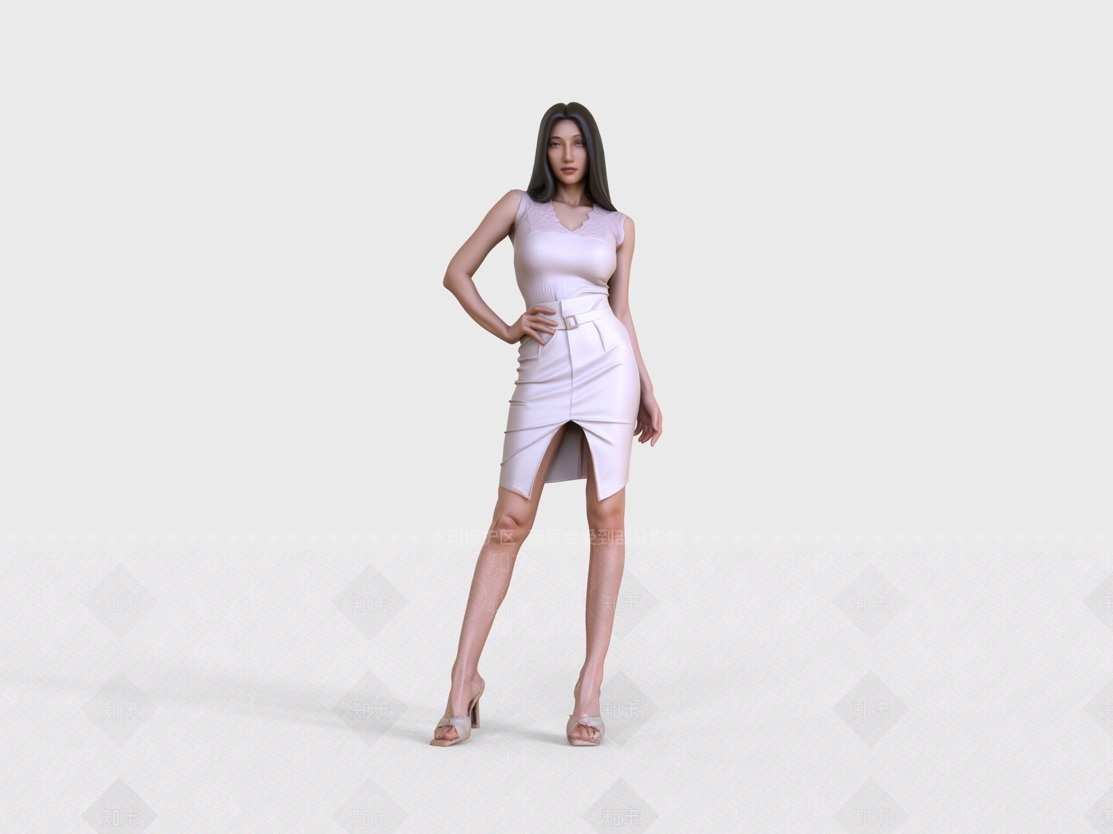 女人3D模型下载【ID:1232203862】
