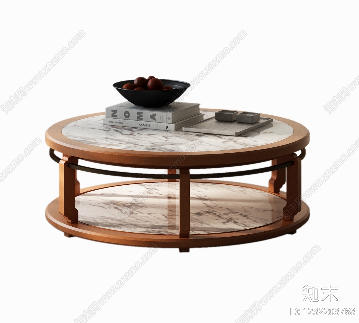 新中式茶几SU模型下载【ID:1232203768】
