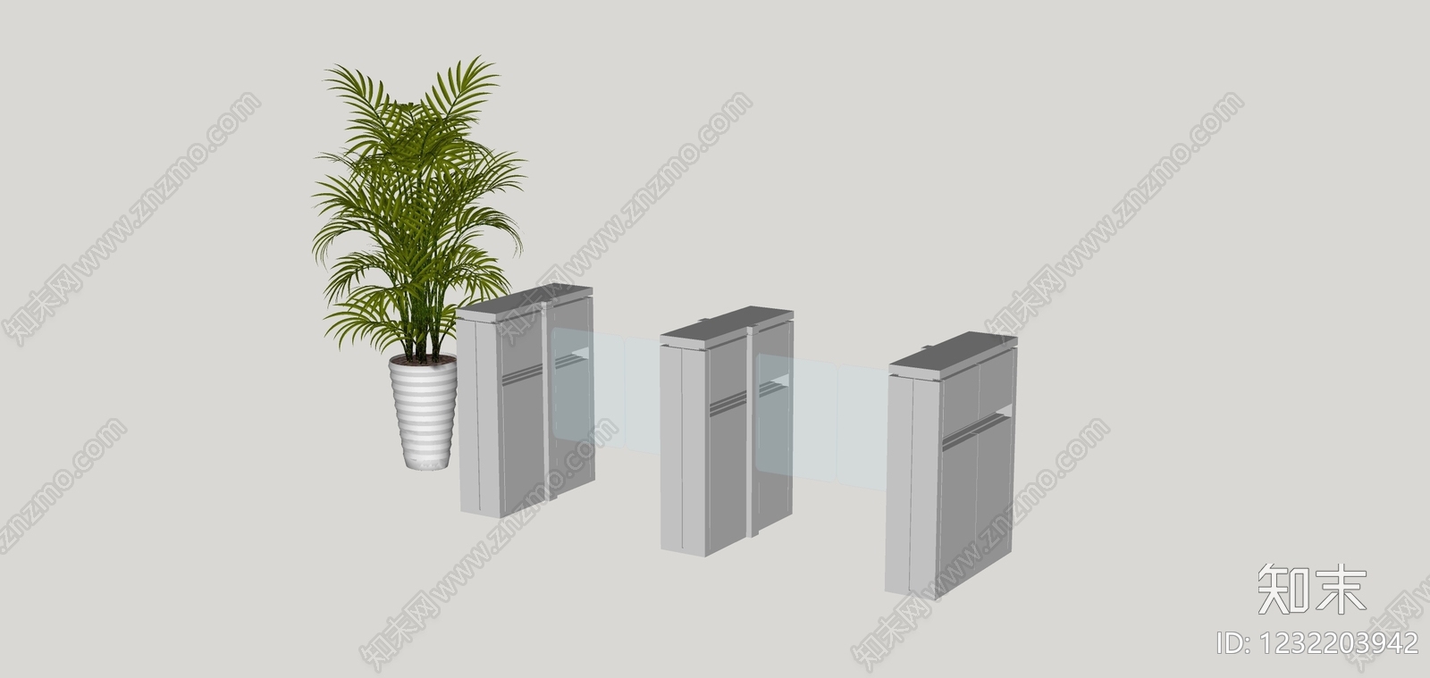 极简门禁SU模型下载【ID:1232203942】