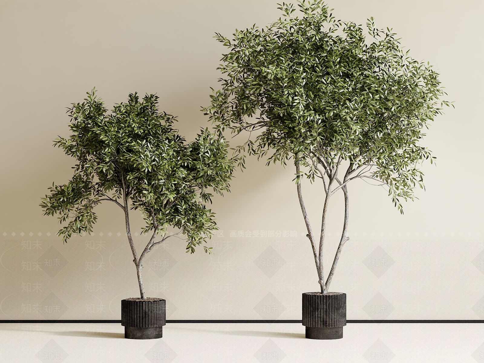 极简盆栽3D模型下载【ID:1232203957】