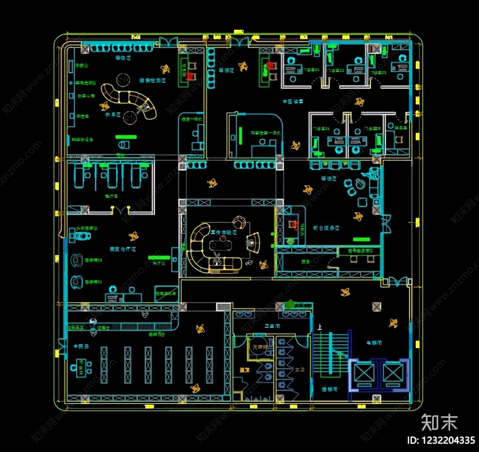 医院cad施工图下载【ID:1232204335】