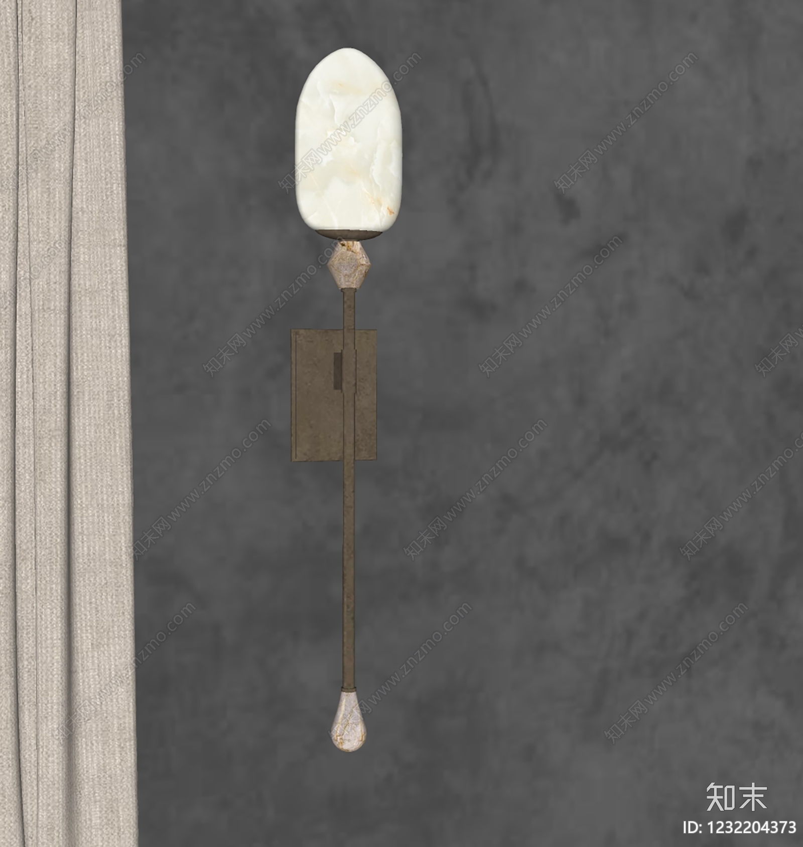 轻奢壁灯SU模型下载【ID:1232204373】