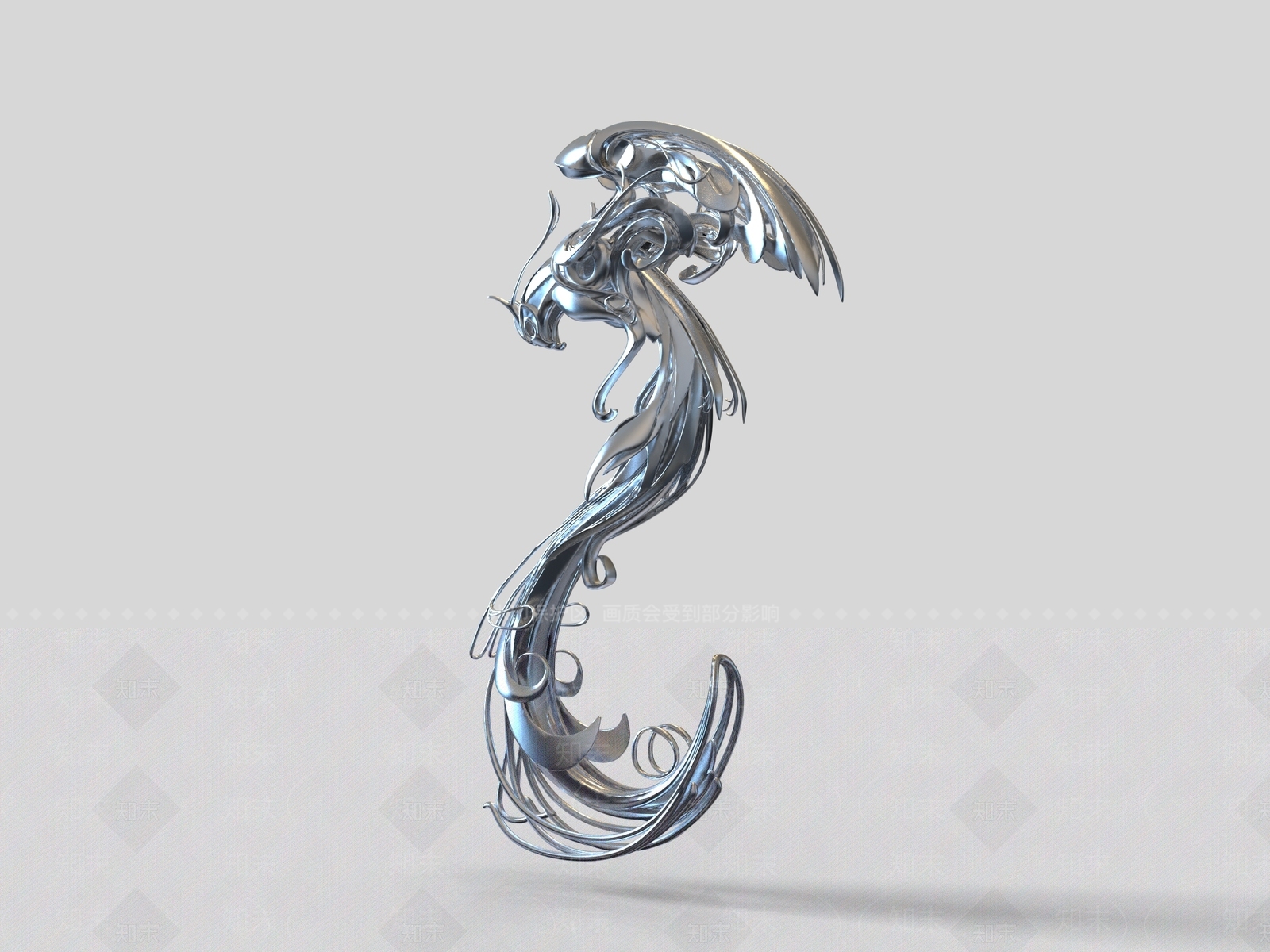 新中式雕塑摆件3D模型下载【ID:1232204678】