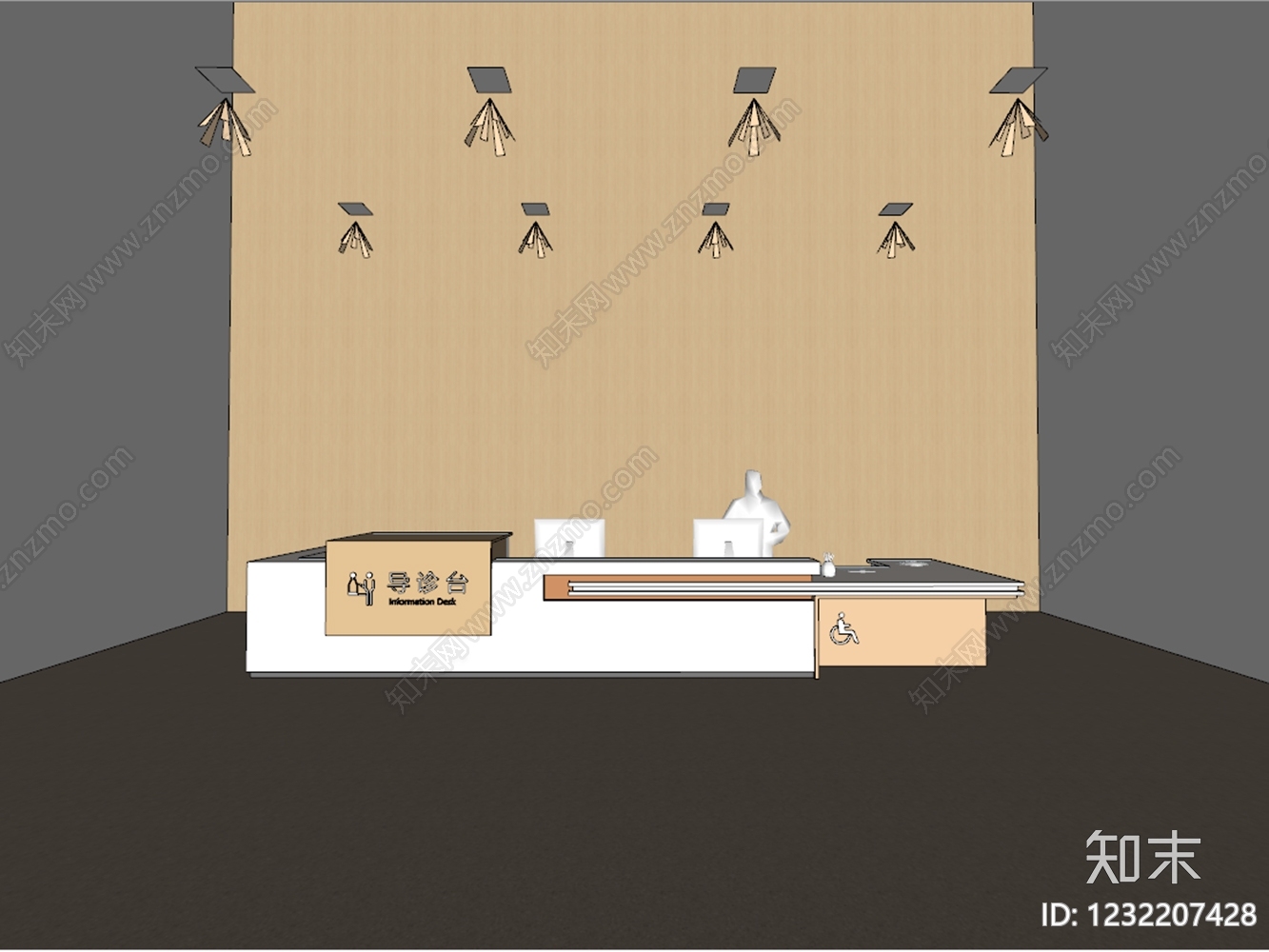 现代简约医院SU模型下载【ID:1232207428】