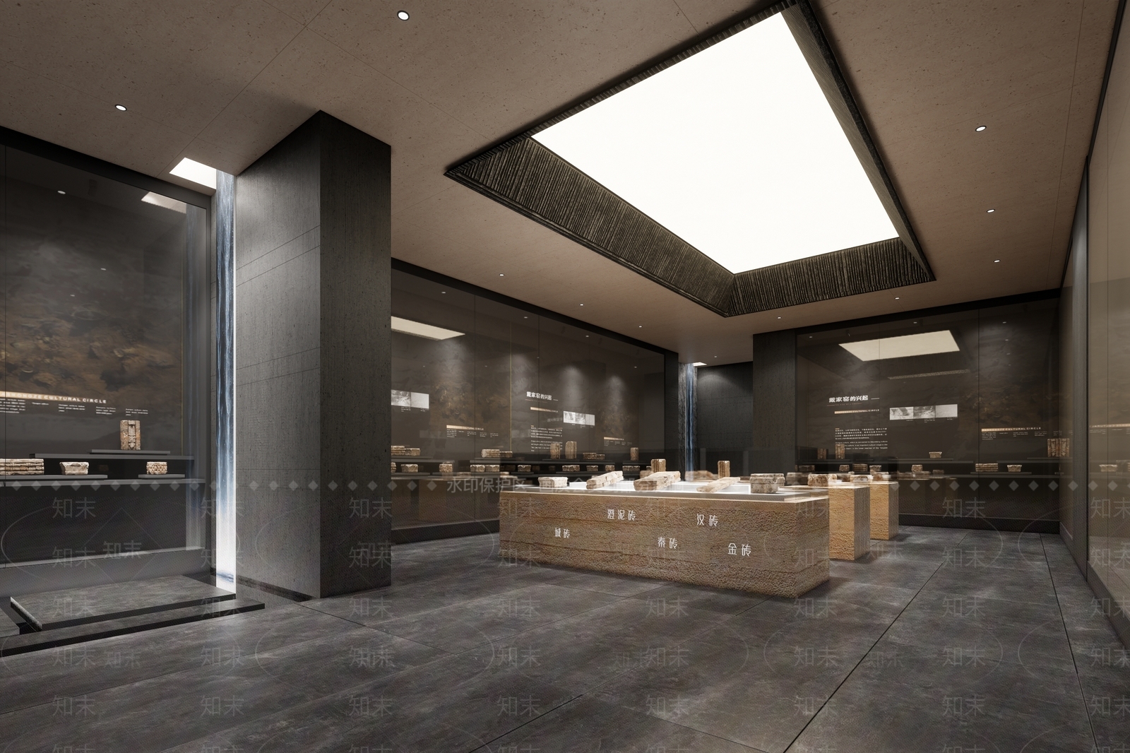 禅意博物馆展厅SU模型下载【ID:1232209163】
