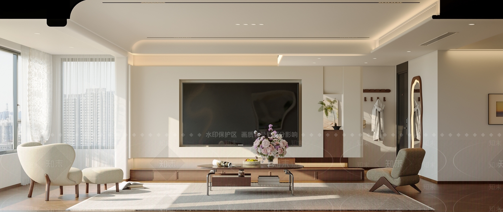 中古风家居客厅3D模型下载【ID:1232212256】