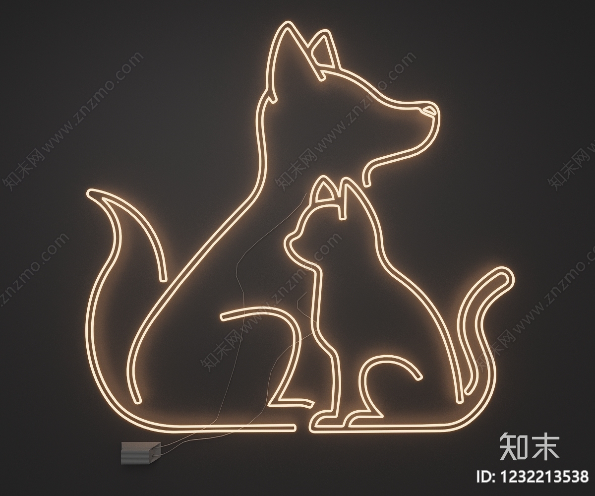 极简艺术装置SU模型下载【ID:1232213538】