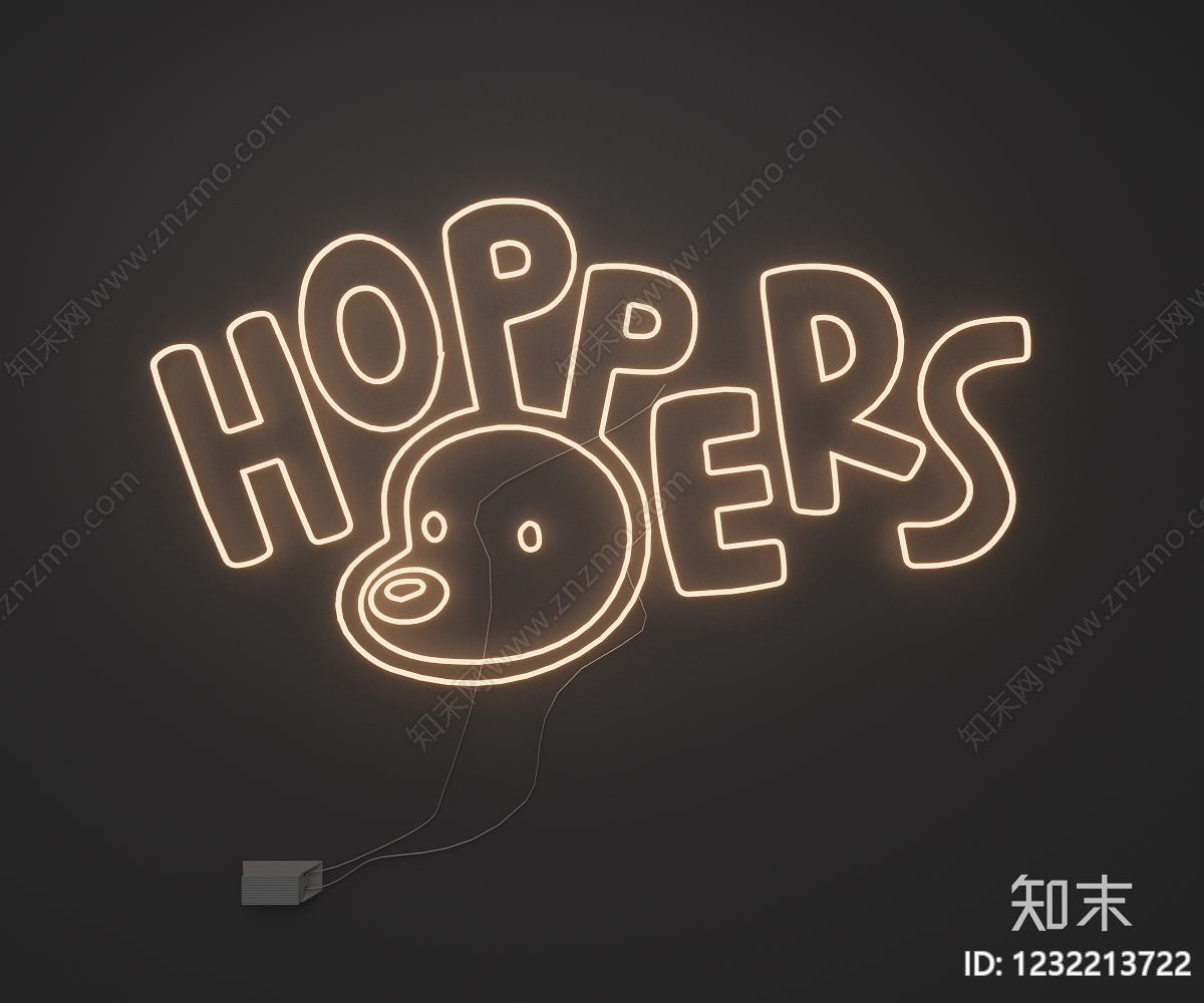 赛博朋克风艺术装置SU模型下载【ID:1232213722】