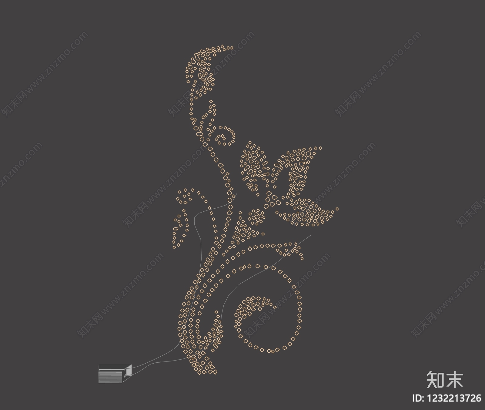 洛可可霓虹灯SU模型下载【ID:1232213726】