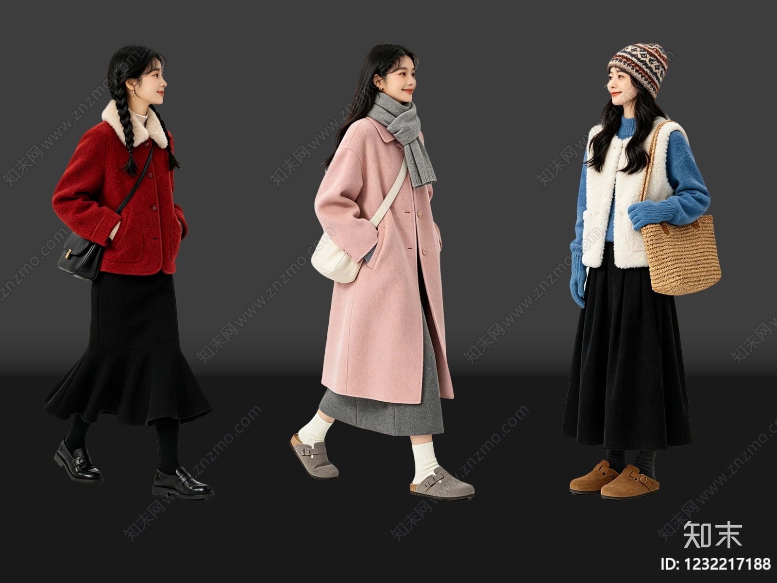 复古多人SU模型下载【ID:1232217188】