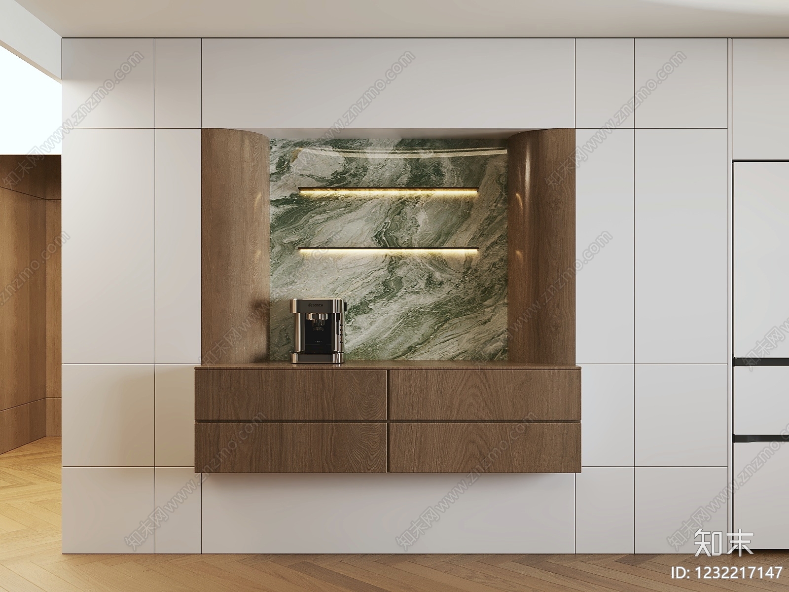 意式极简餐边柜3D模型下载【ID:1232217147】