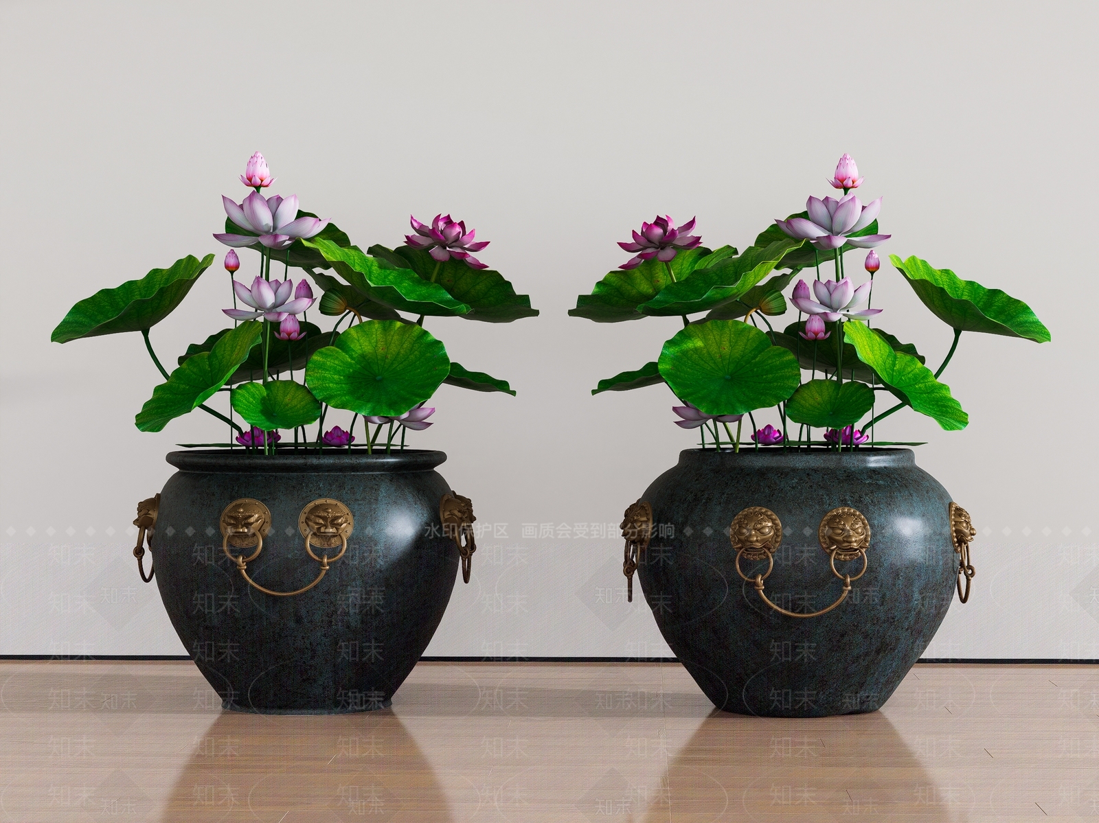 中式盆栽SU模型下载【ID:1232217676】