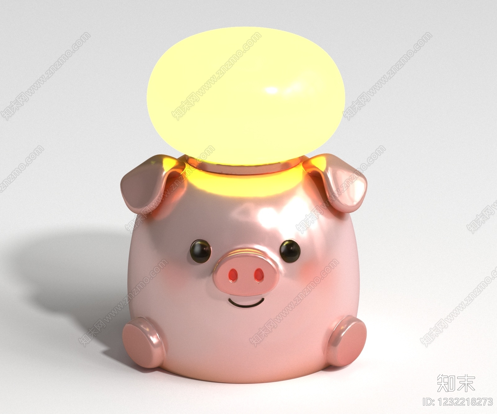 轻奢台灯3D模型下载【ID:1232218273】