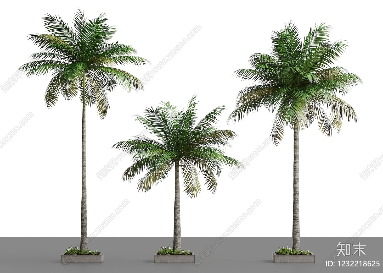 现代景观树3D模型下载【ID:1232218625】