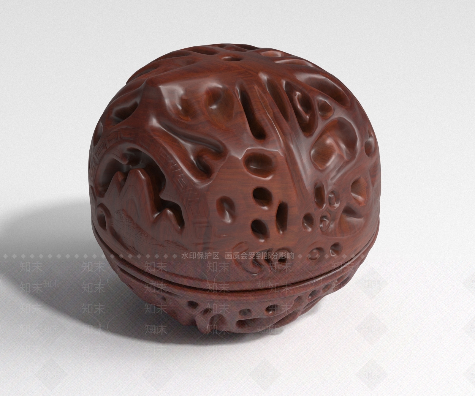 中式雕塑摆件3D模型下载【ID:1232218669】