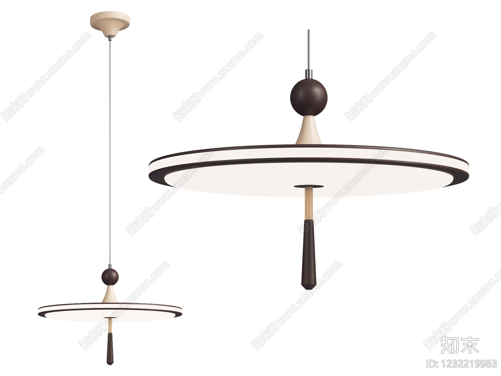 现代简约餐厅吊灯3D模型下载【ID:1232219983】
