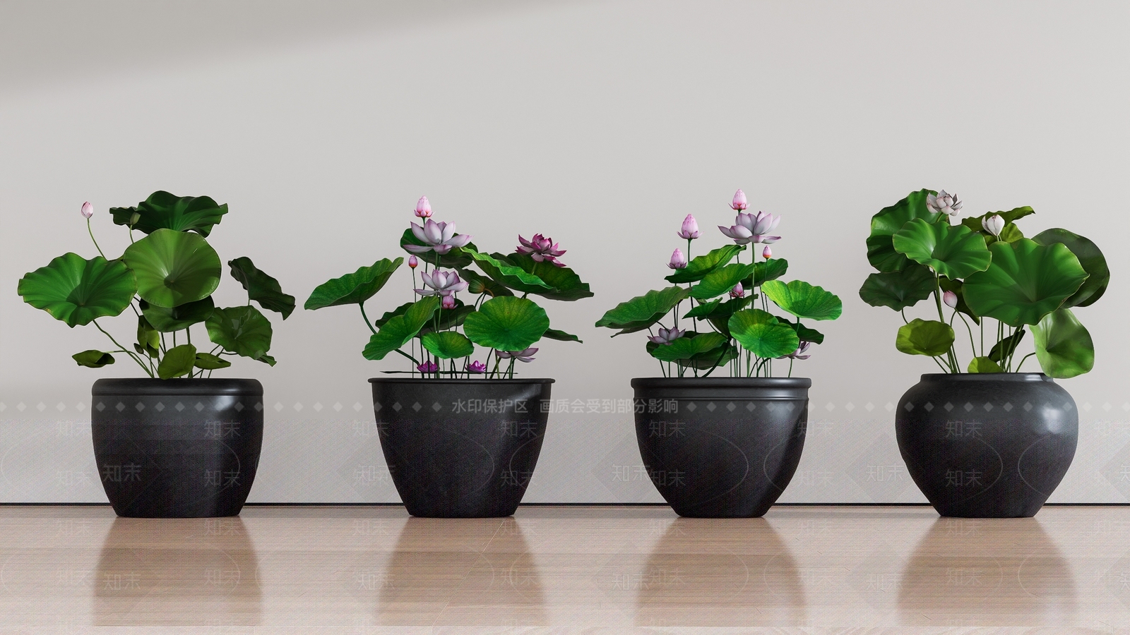 禅意花钵花器SU模型下载【ID:1232221761】