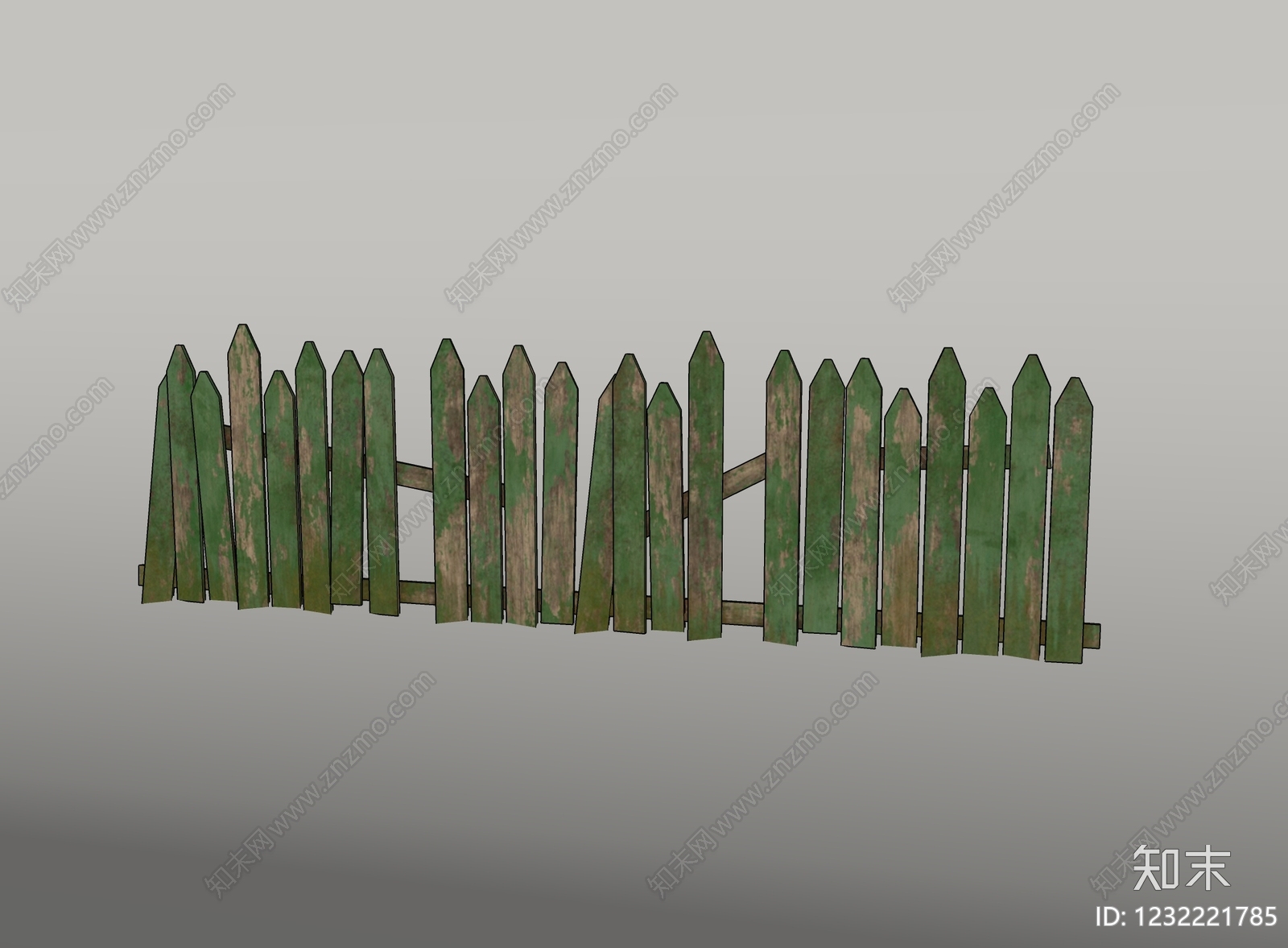 复古栅栏SU模型下载【ID:1232221785】