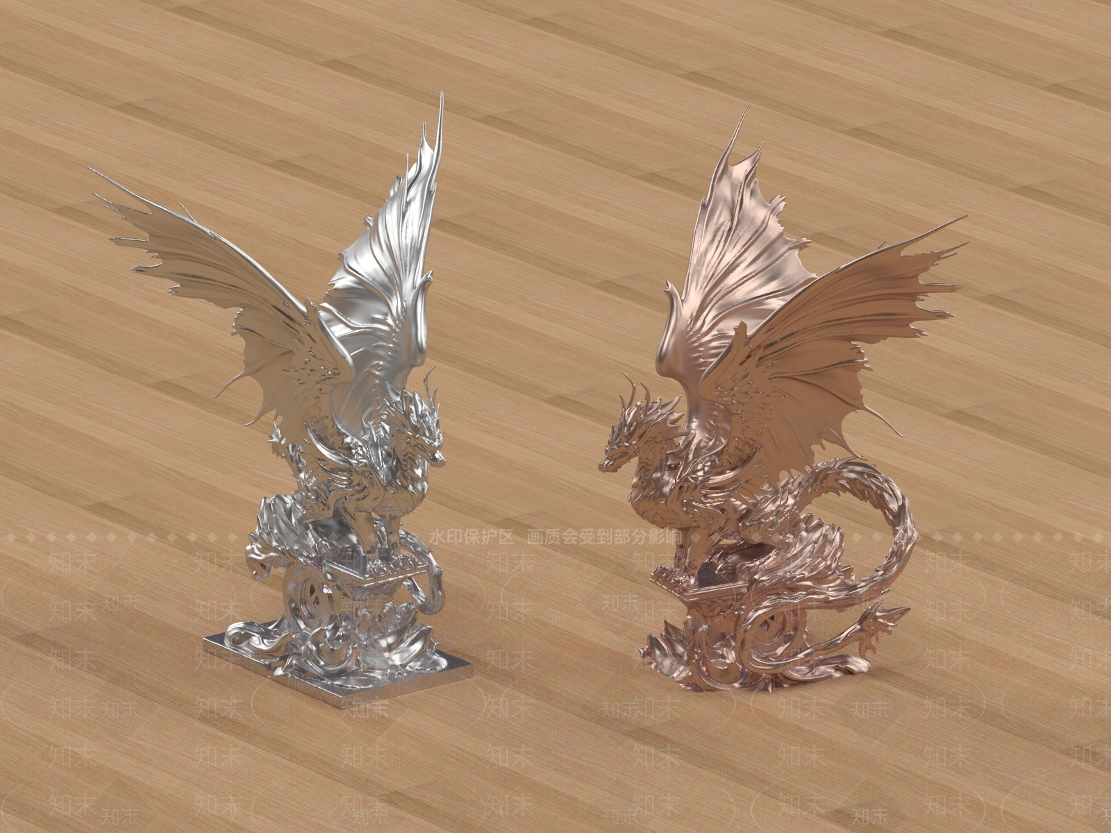 轻奢雕塑摆件3D模型下载【ID:1232221747】