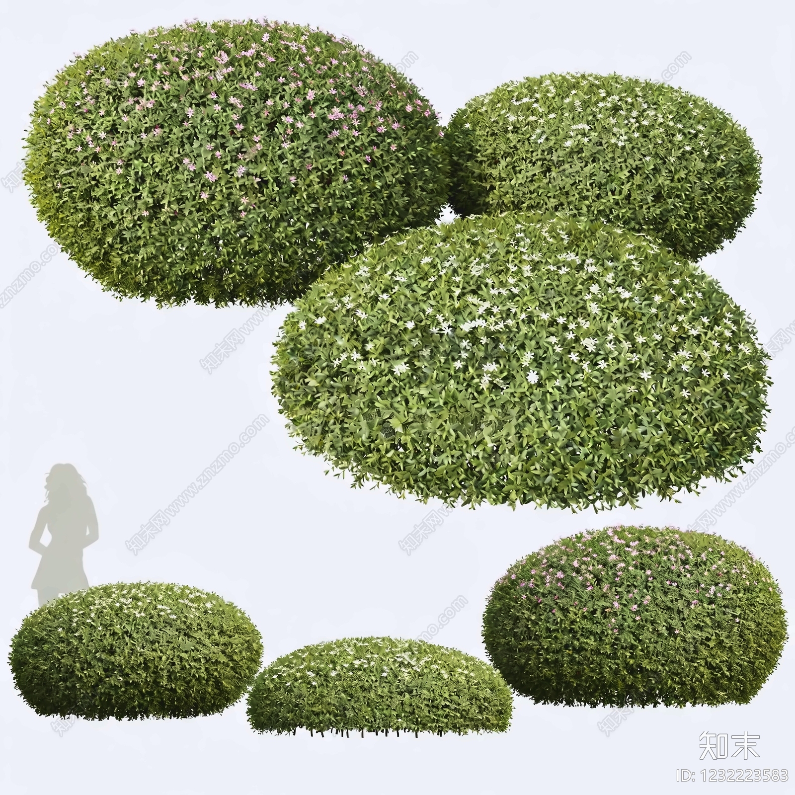 现代主义灌木3D模型下载【ID:1232223583】