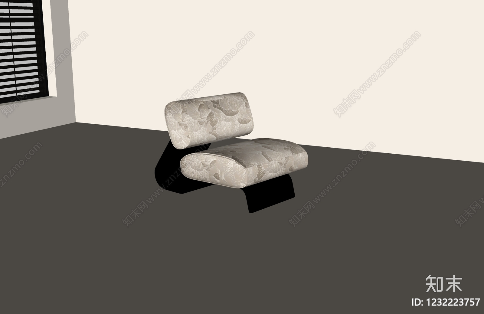 轻奢休闲椅SU模型下载【ID:1232223757】
