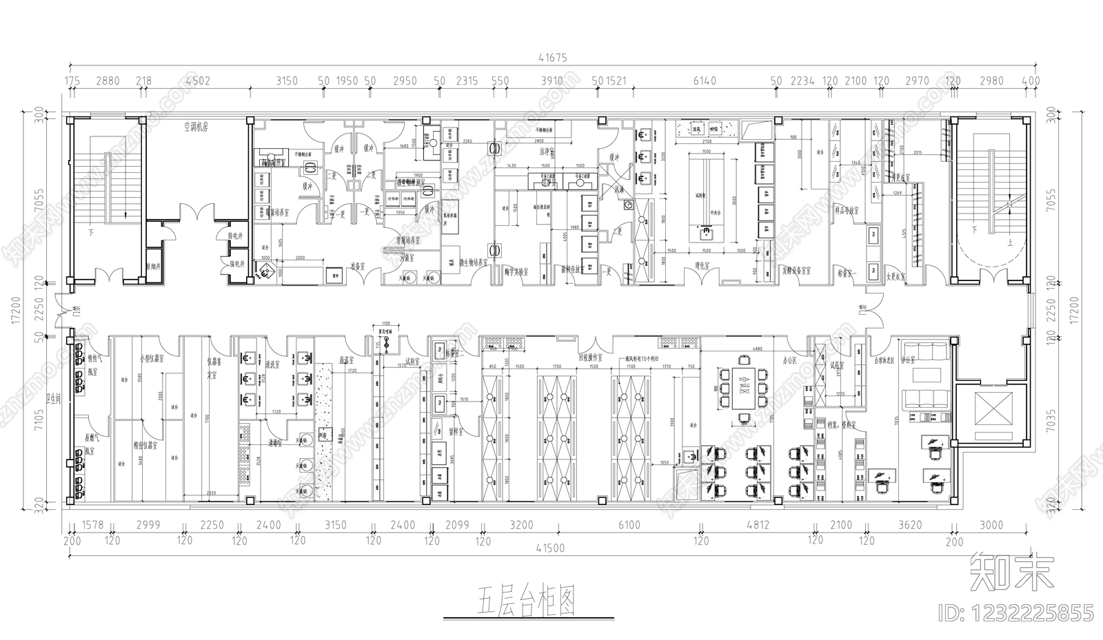 实验室cad施工图下载【ID:1232225855】