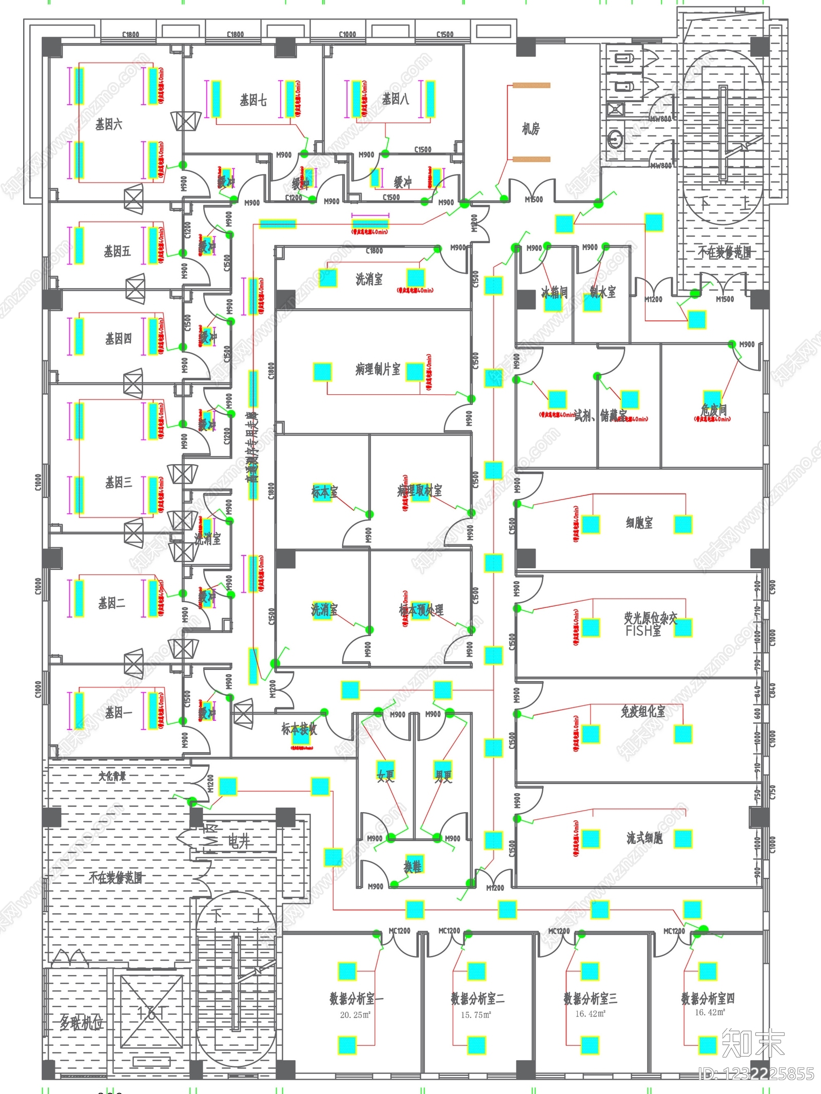 实验室cad施工图下载【ID:1232225855】