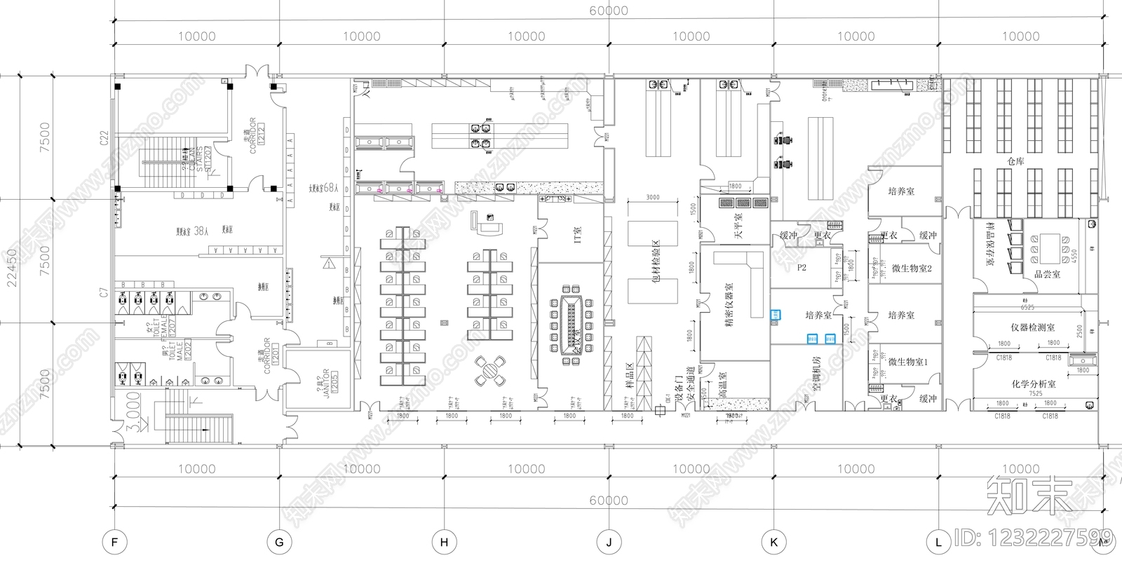 实验室cad施工图下载【ID:1232227599】