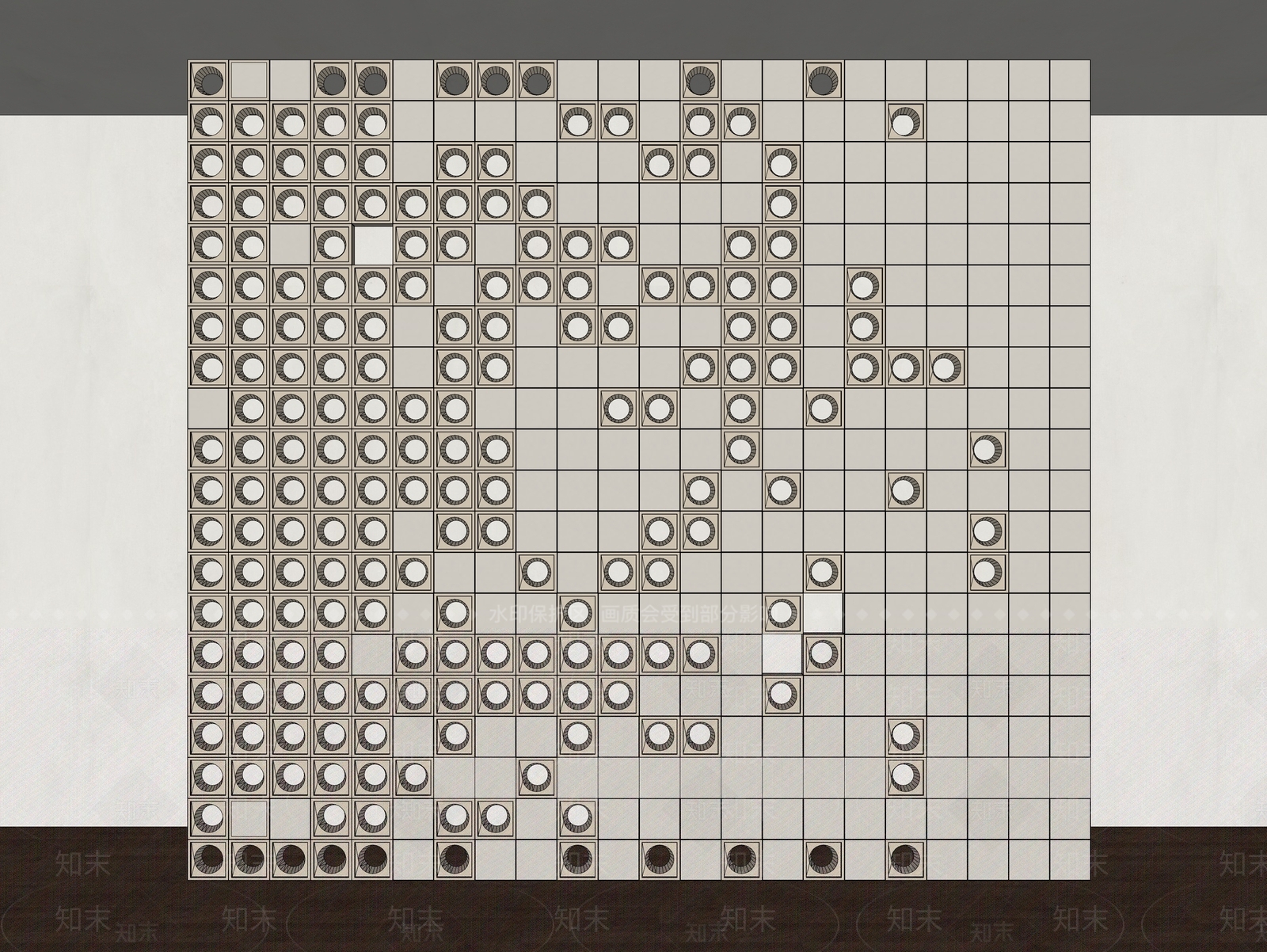 极简隔断SU模型下载【ID:1232228013】