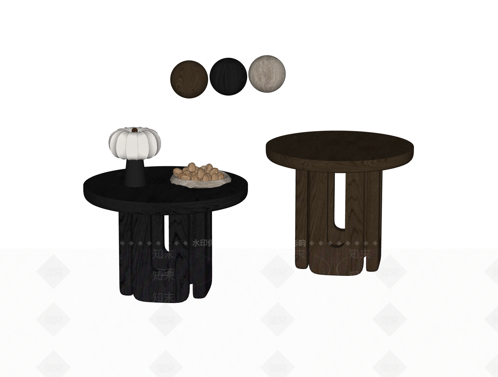 现代简约边几SU模型下载【ID:1232229502】