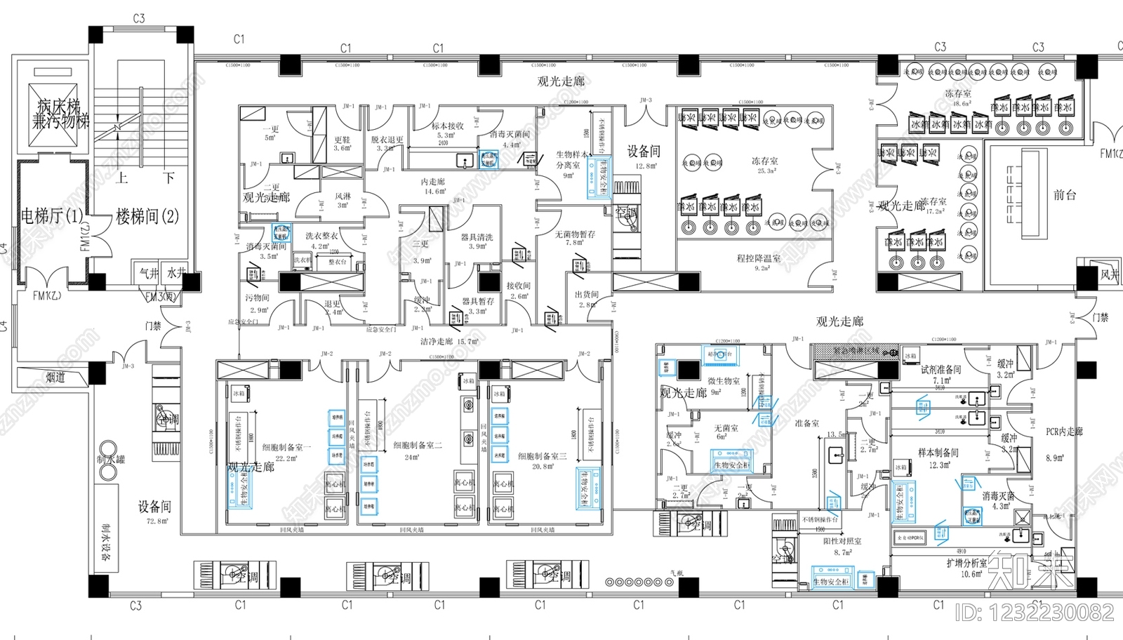 实验室cad施工图下载【ID:1232230082】