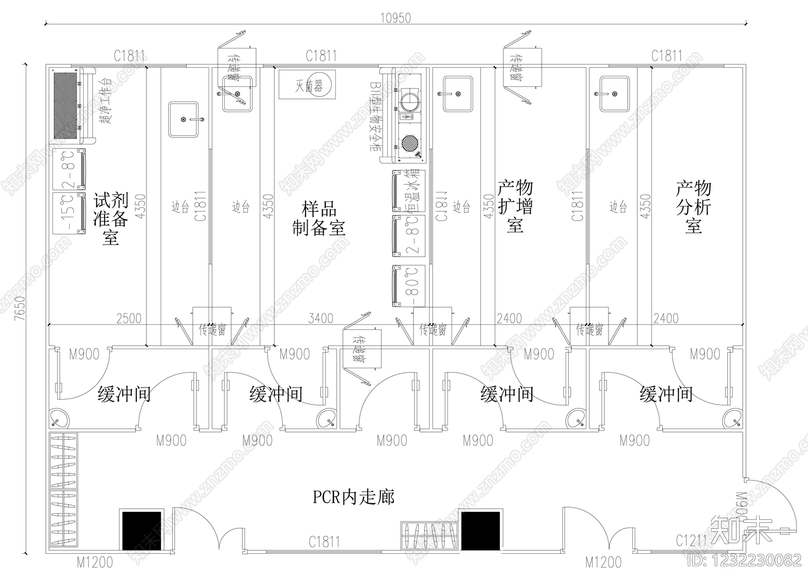 实验室cad施工图下载【ID:1232230082】