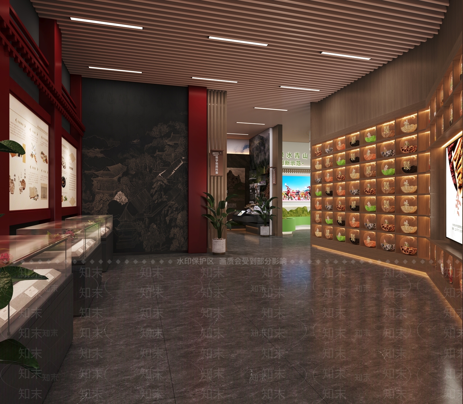 新中式其他文化展厅3D模型下载【ID:1232230626】