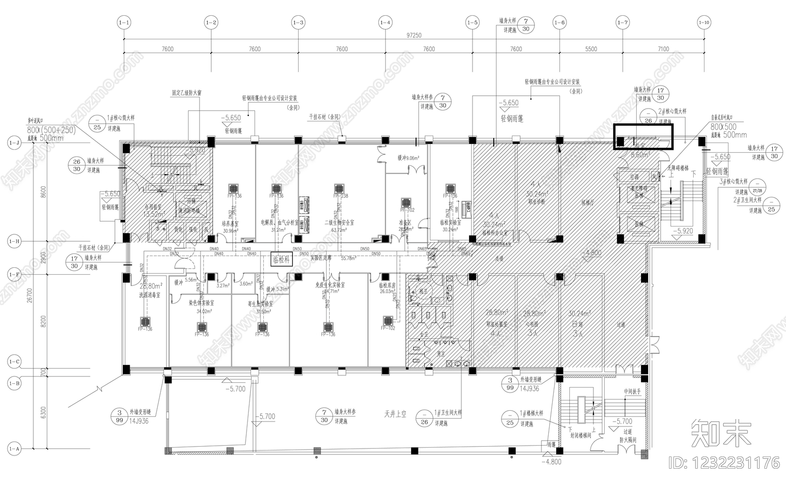 实验室cad施工图下载【ID:1232231176】