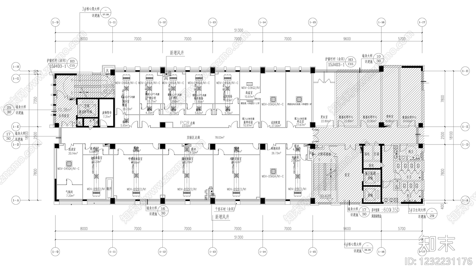 实验室cad施工图下载【ID:1232231176】
