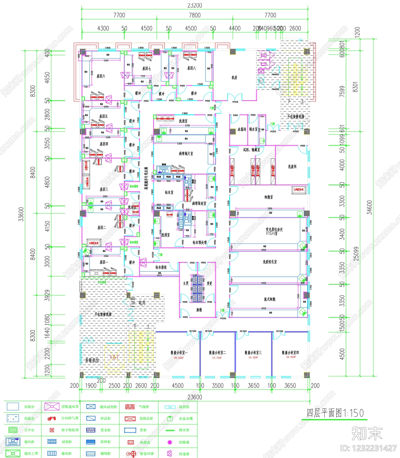 实验室cad施工图下载【ID:1232231427】