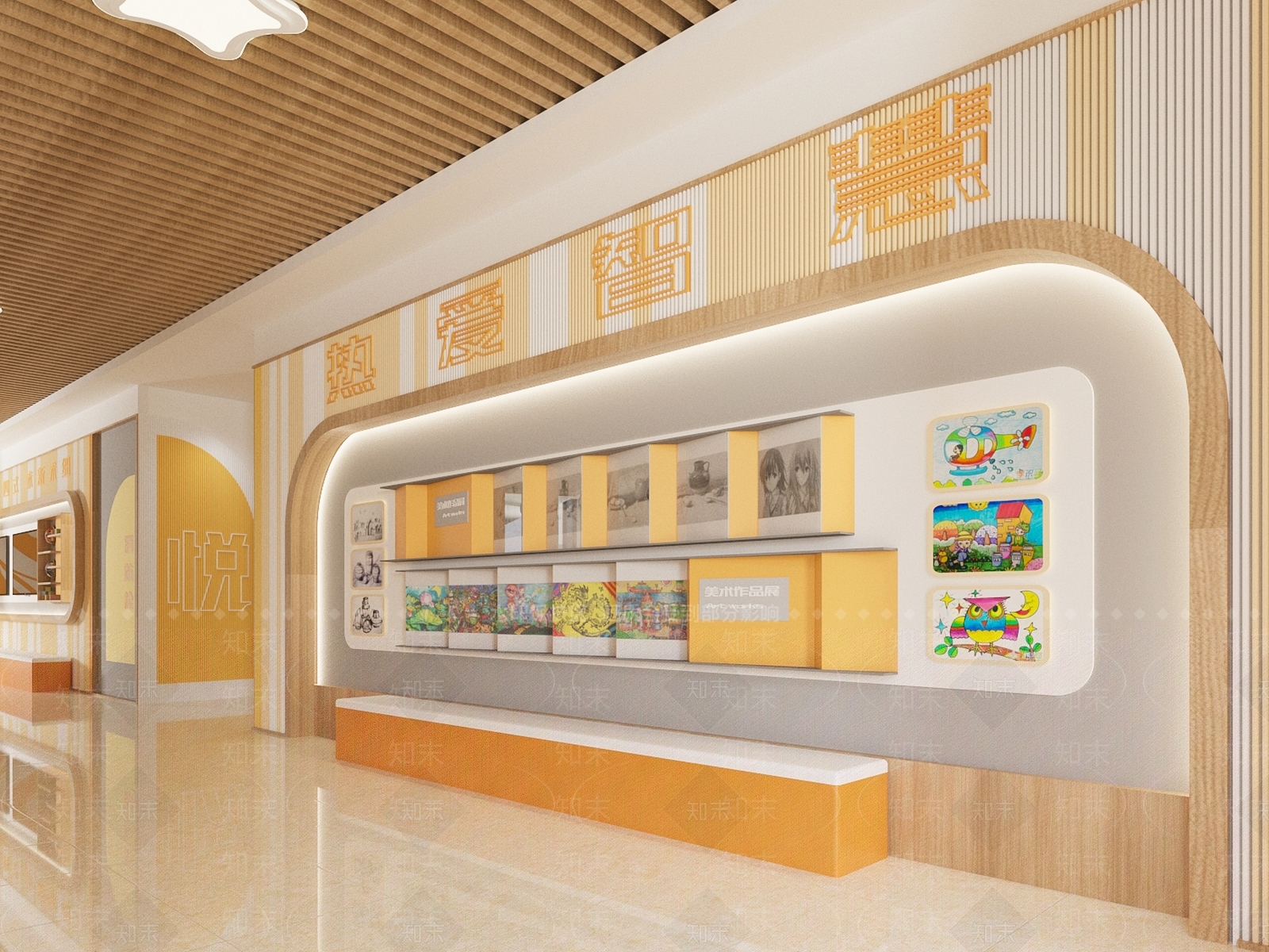 原木风学校3D模型下载【ID:1232232727】
