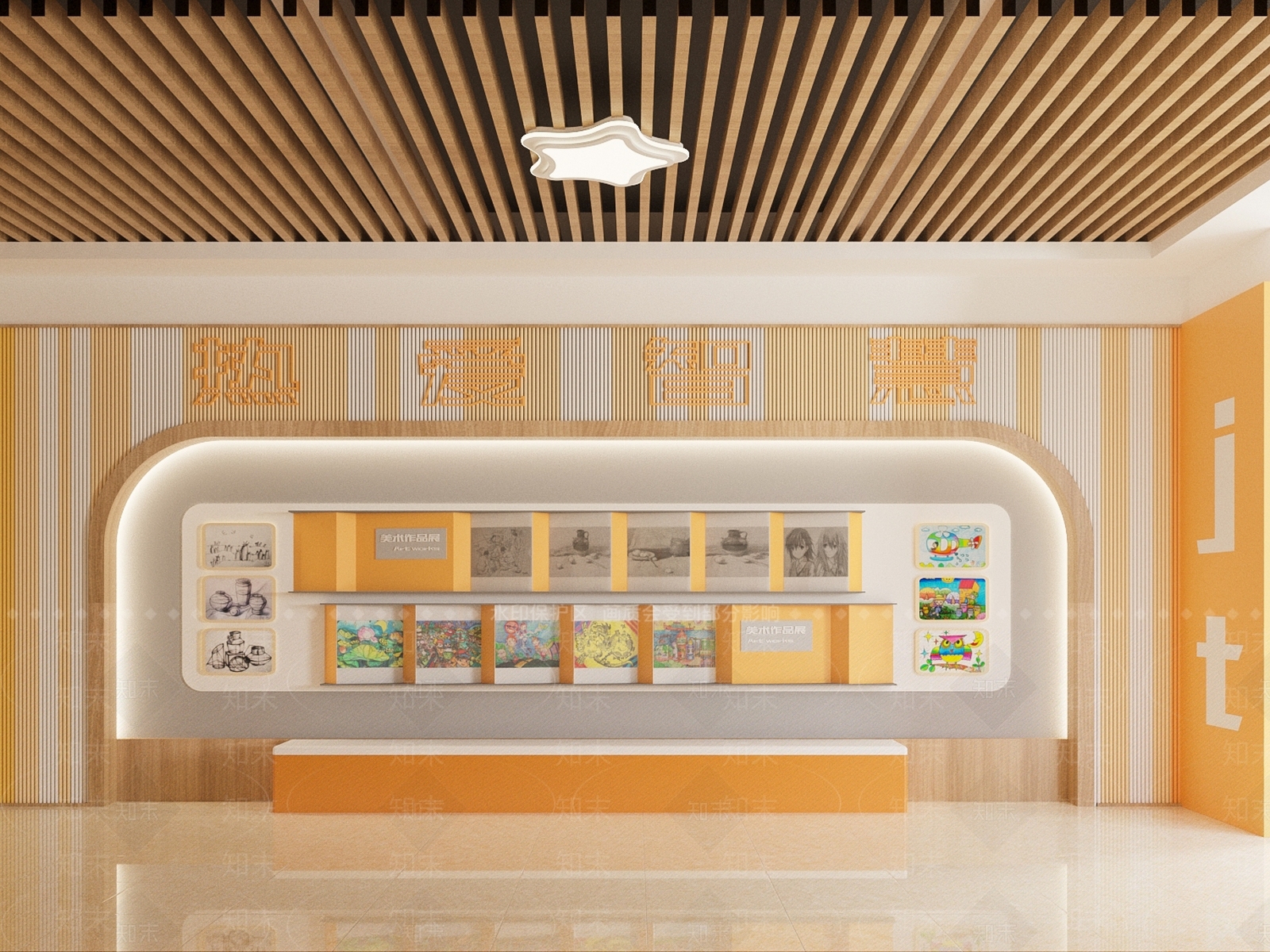 原木风学校3D模型下载【ID:1232232727】