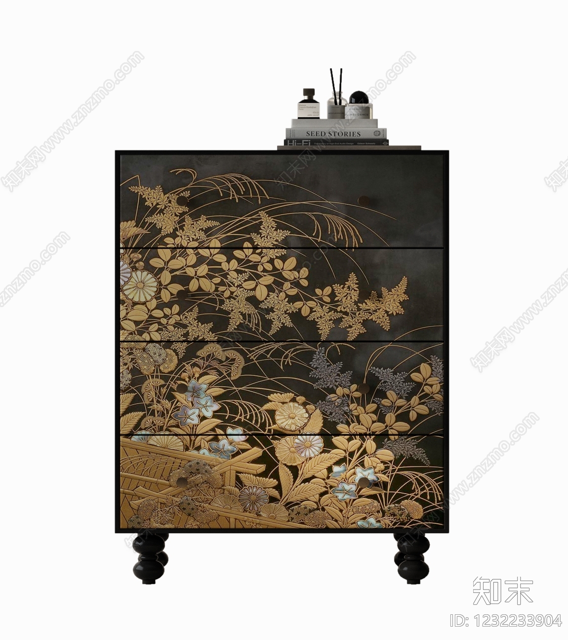 中式斗柜3D模型下载【ID:1232233904】