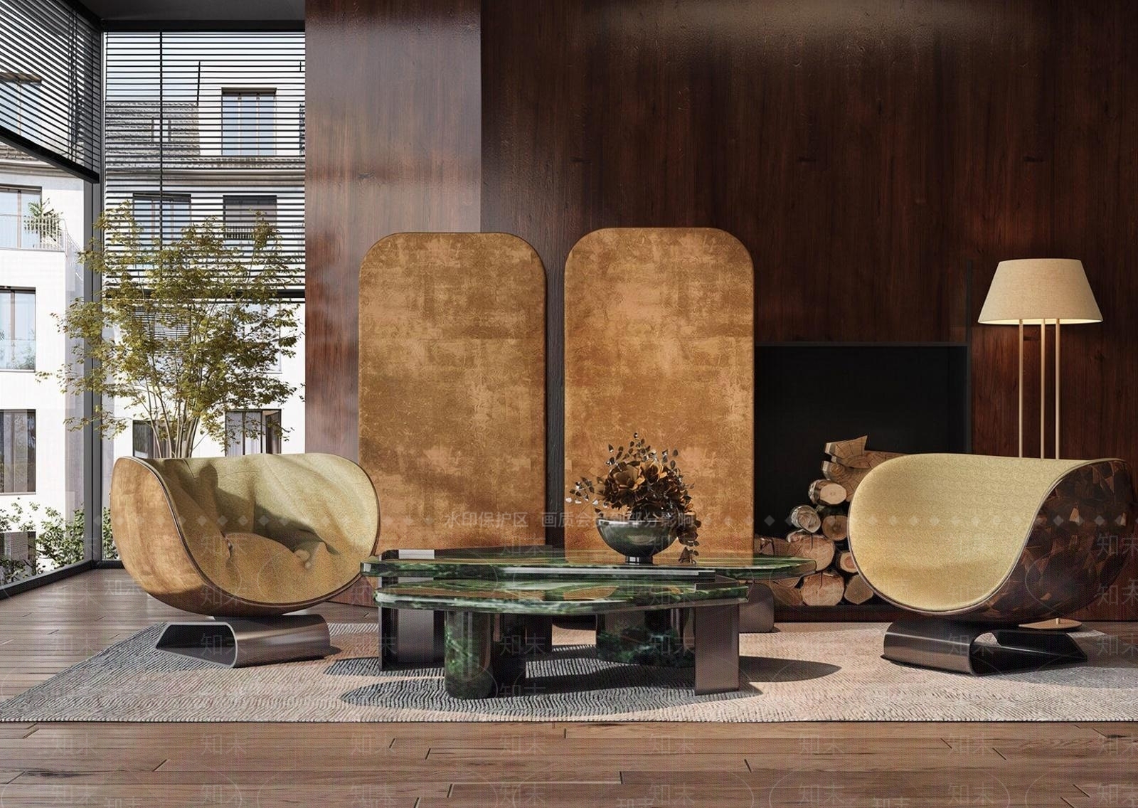 轻奢休闲椅SU模型下载【ID:1232233532】