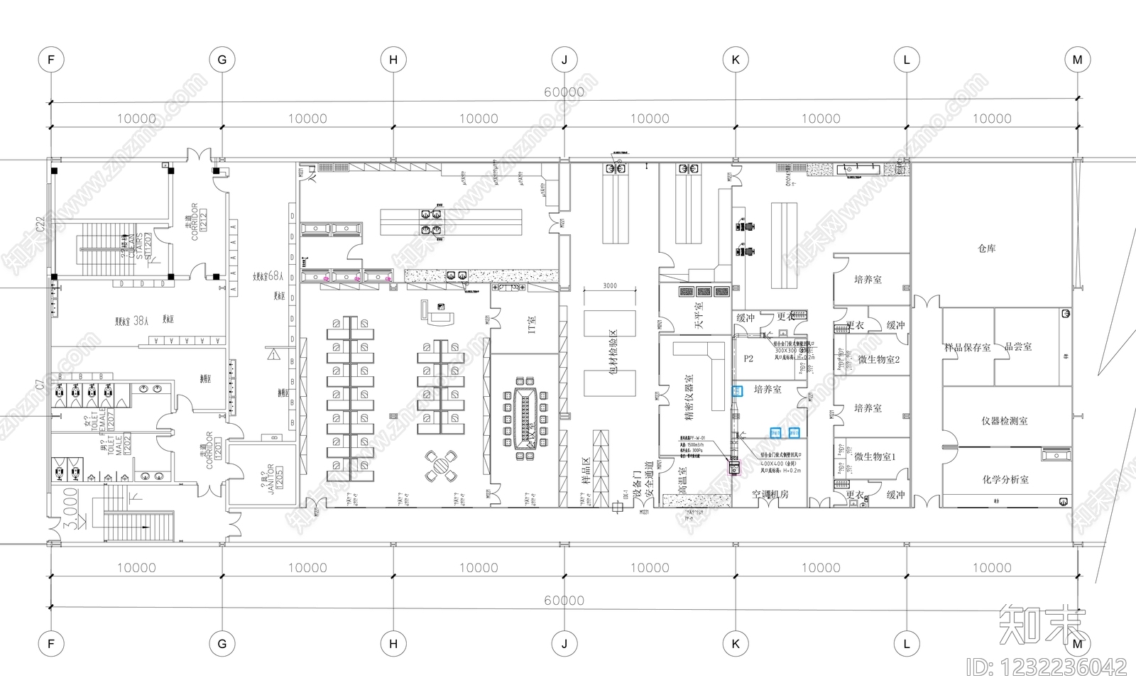 实验室cad施工图下载【ID:1232236042】