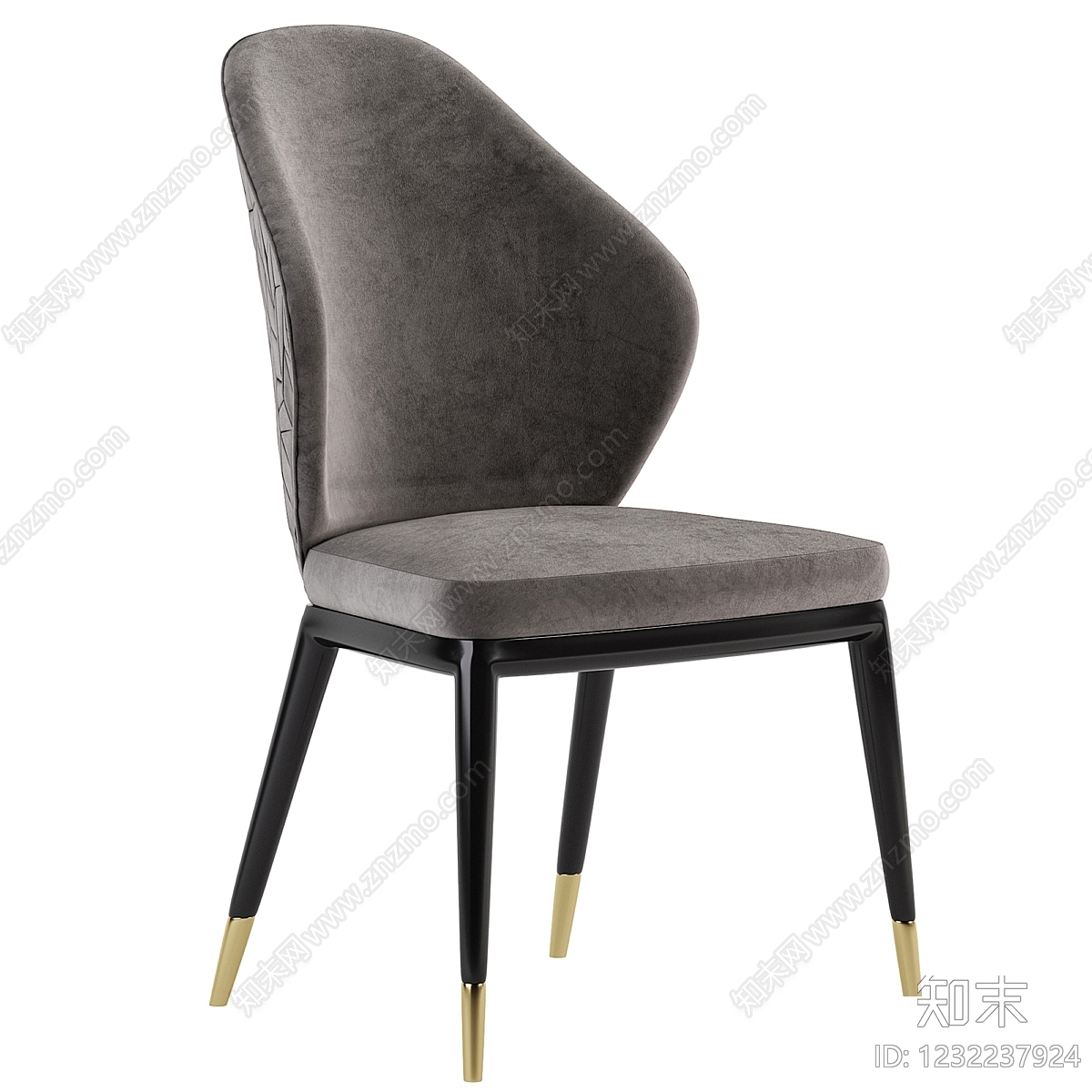 轻奢餐椅3D模型下载【ID:1232237924】