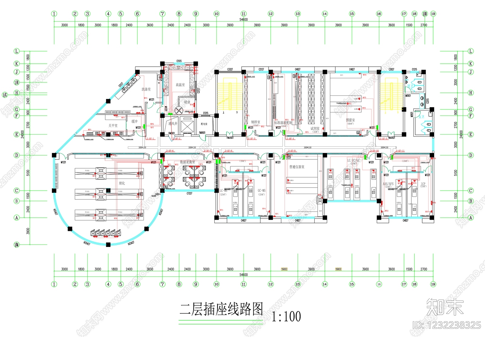 实验室cad施工图下载【ID:1232238325】