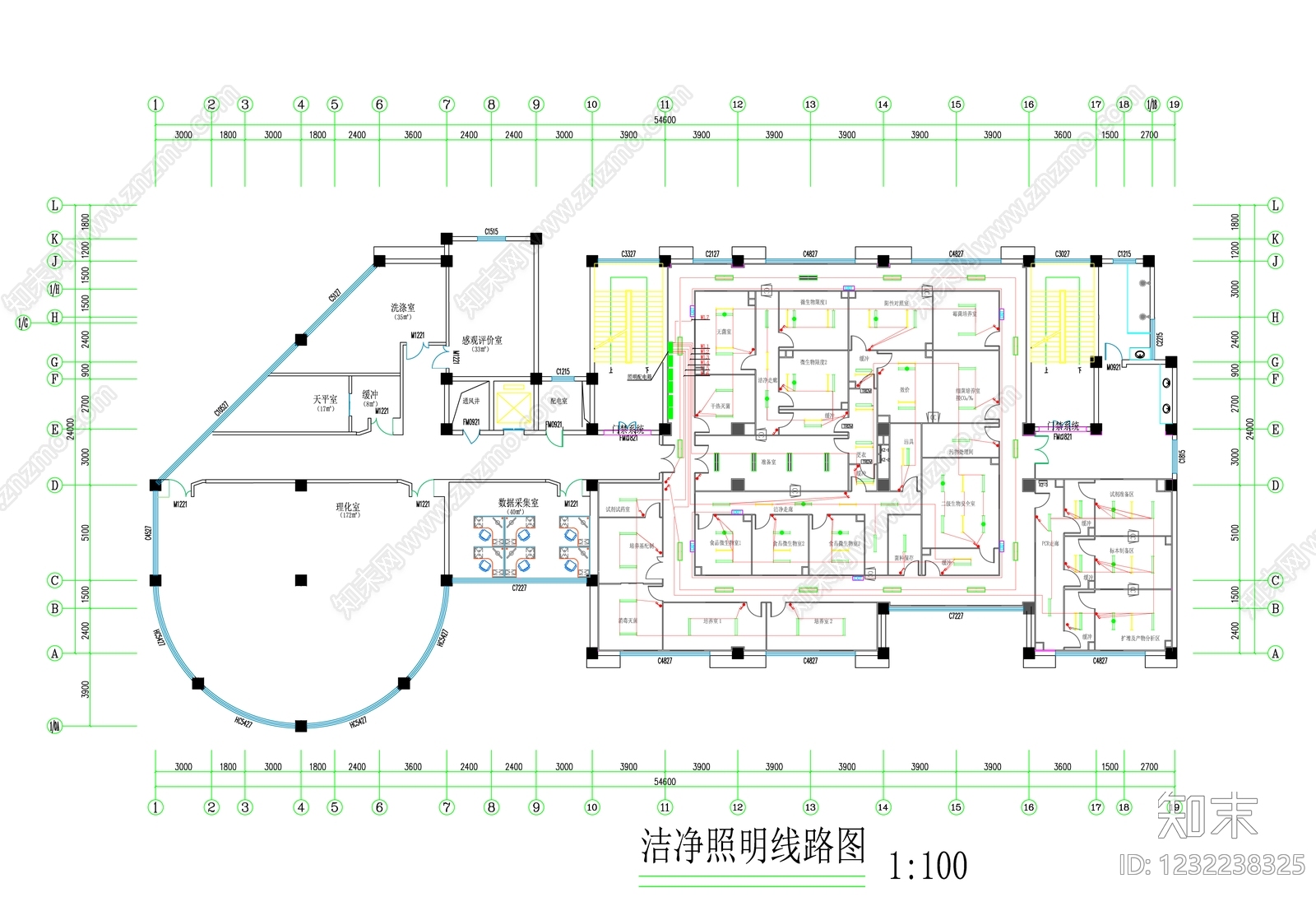 实验室cad施工图下载【ID:1232238325】
