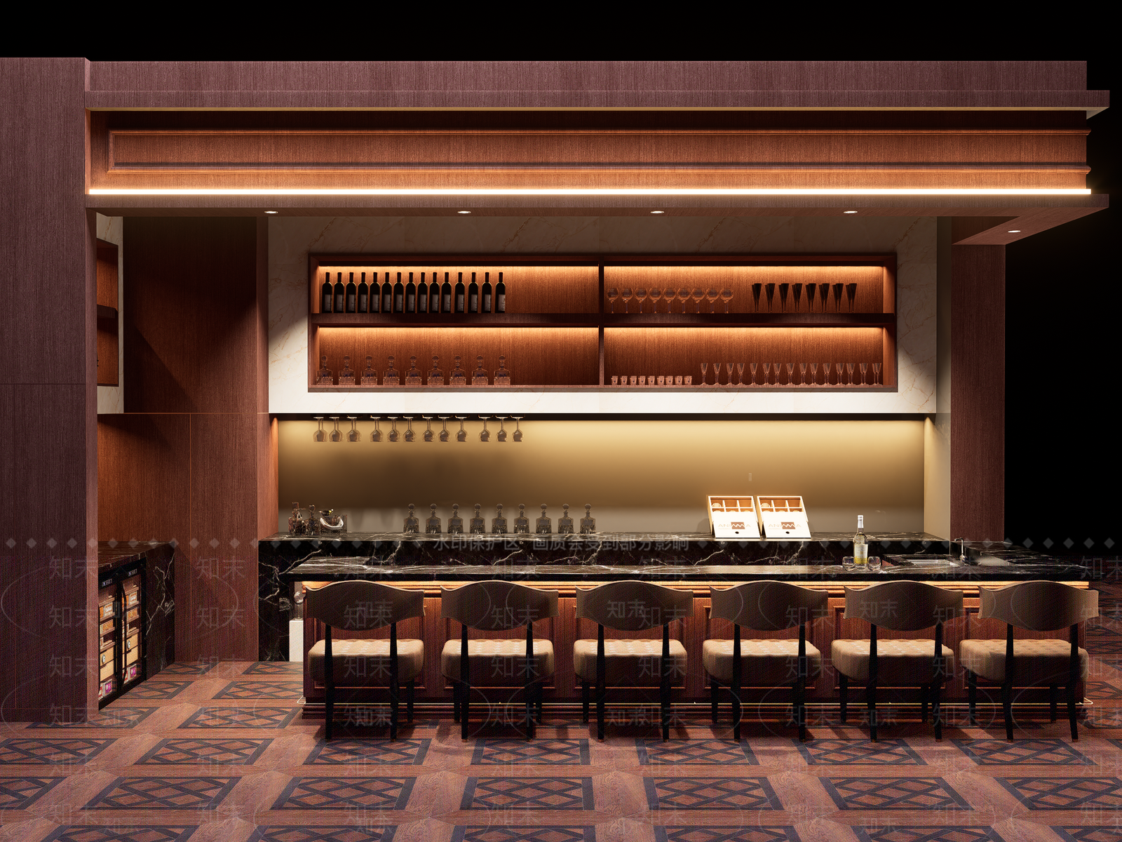 中古风酒吧SU模型下载【ID:1232239230】